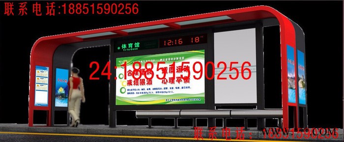 腾景TJ2016铝型材候车亭生产，不锈钢候车亭生产厂家，氟碳漆候车亭生产制造图3