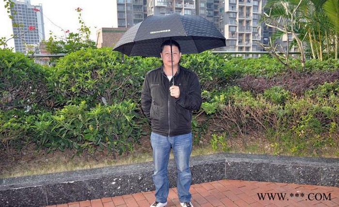 订做柏森家具商务广告礼品伞 二折自动雨伞 8K直柄折叠太阳伞图3
