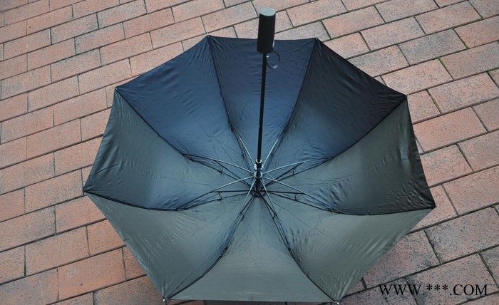 订做柏森家具商务广告礼品伞 二折自动雨伞 8K直柄折叠太阳伞图2
