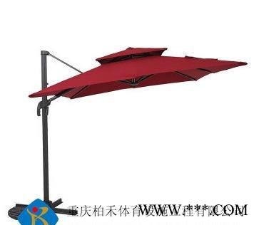 户外遮阳伞香蕉伞庭院太阳伞德式新天鹅城堡格调双顶罗马伞 2.图2