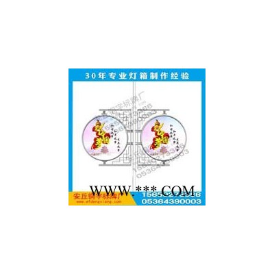 定制铝型材结实耐用双面导向灯箱 制造品质包柱广告牌