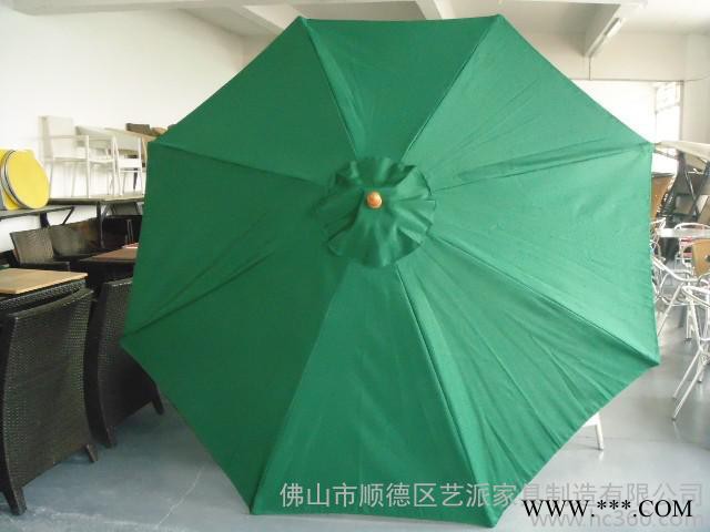 户外阳伞遮阳伞休闲沙滩伞庭院伞大型折叠伞广告罗马户外咖啡店铝木太阳伞图3