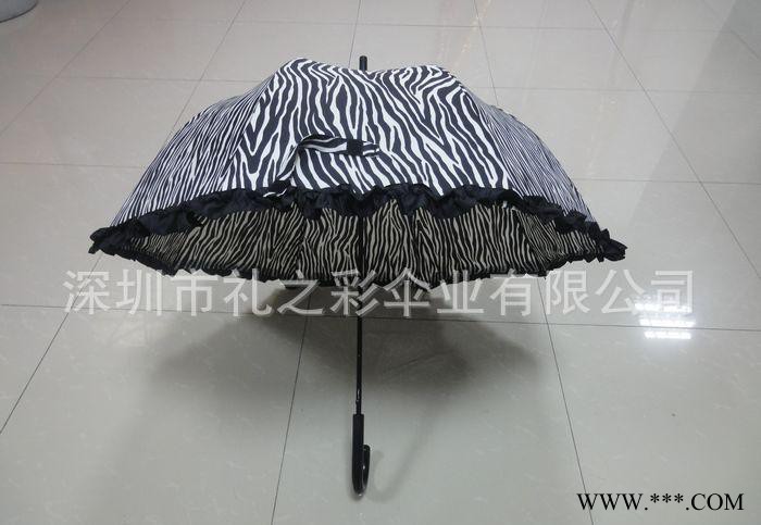 雨伞厂家批发 折叠蕾丝边黑胶阿波罗公主伞 遮阳防晒太阳伞图3
