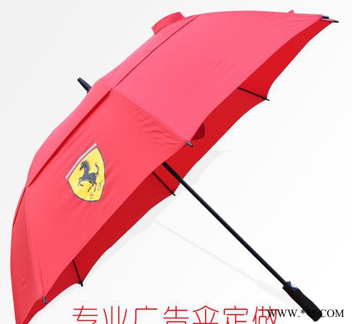 礼品广告伞 法拉利汽车广告伞 自动开高尔夫伞双层太阳伞图2