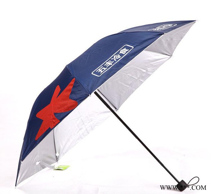 三折遮阳伞 银胶单人防晒太阳伞 折叠加固晴雨伞 广告伞定制图2