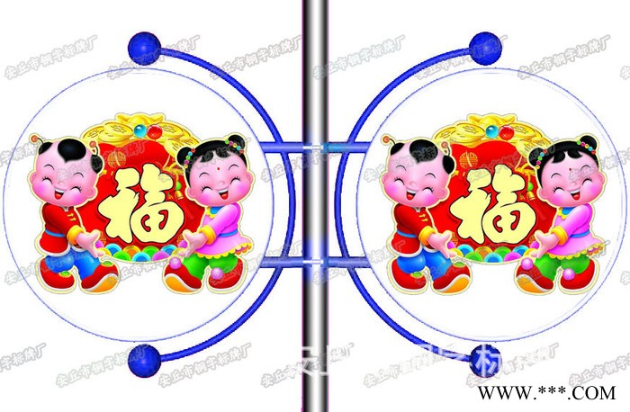 圆形路灯杆灯箱 铝型材圆形灯箱质量好美观耐用 欢迎订购图2