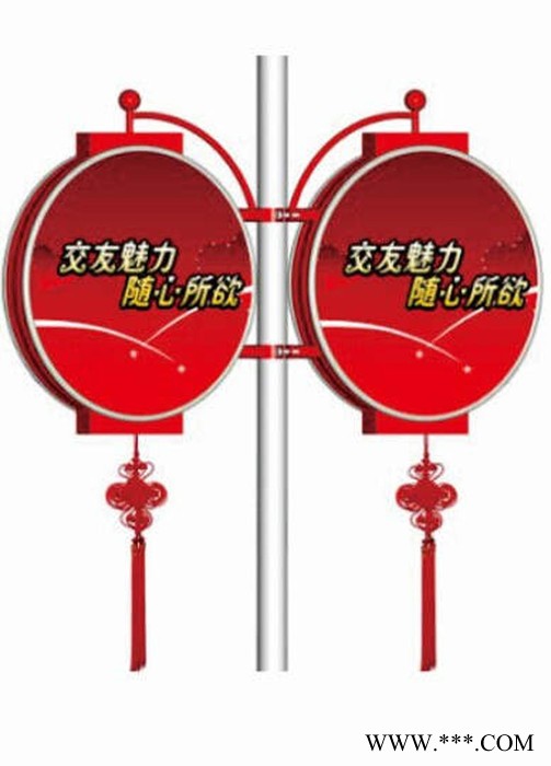 仿古灯箱 制作 路灯杆 广告 生产 换画 厂家 铝型材路杆灯箱图2