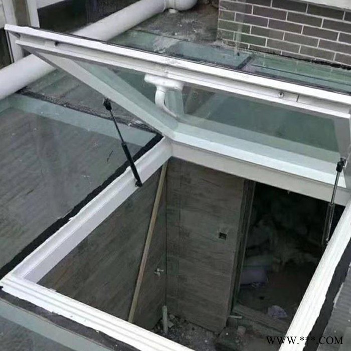 铝合金焊接天窗钢结构阳光房屋顶采光通风铝型材焊接电动排烟窗杭州厂