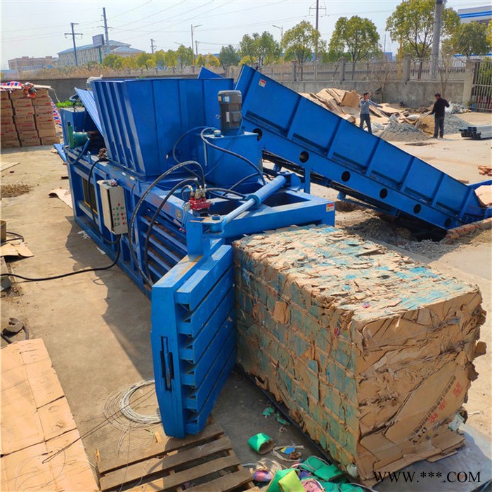 大型卧式废纸打包机 塑料卧式打包机 金属捆扎机 铝型材压缩机图8