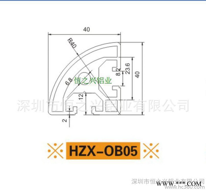铝型材**欧标铝型材流水线铝型材工业铝型材HZX-OB05图2