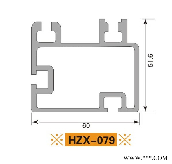 铝型材 插件线铝材 HZX-079图3