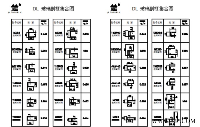 隐框幕墙--半隐框幕墙---铝型材