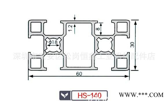 工业铝型材  4040-4080-4060-4080-8080图1