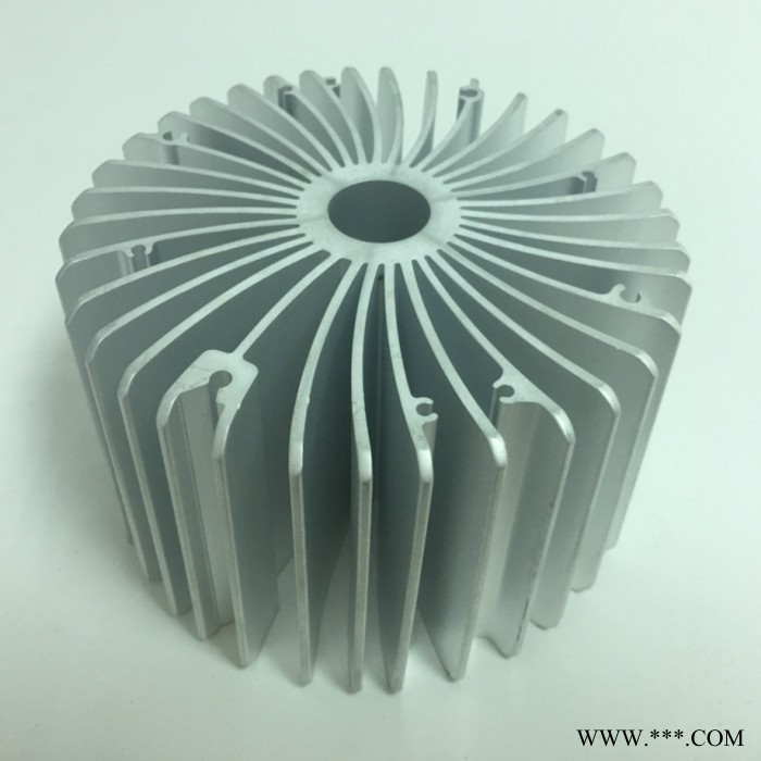供应外径120MM太阳花散热器 专业生产铝制品加工 铝型材加工 钻孔加 冲压件图2