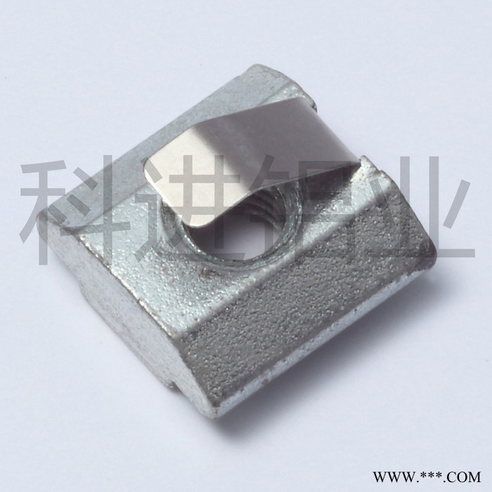 弹珠螺母M8欧标铝型材40系列弹性定位螺母 防滑带钢珠螺母铝型材配件图3