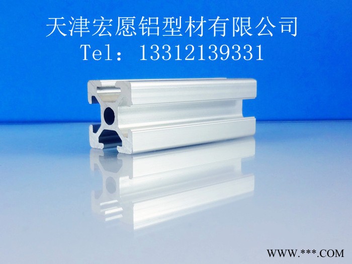 供应天津工业铝型材2020欧标-6槽 框架 流水线图2