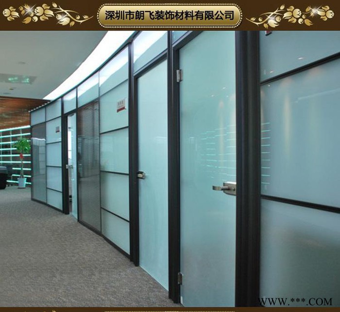 玻璃高隔铝型材 定做高隔断 玻璃高隔间  办公高隔图2