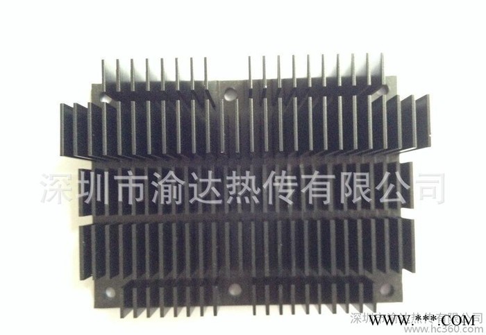 直销散热片 高密齿工业挤压散热片 固态功放铝型材散热器图2