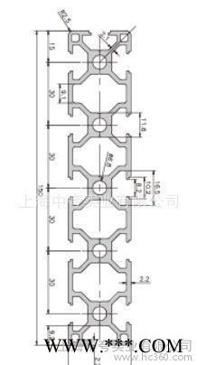 安徽合肥6063-T5工业自动化流水线国标铝型材30150图2
