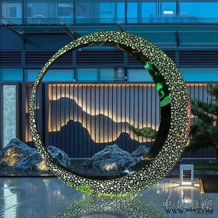 夜景灯管雕塑 不锈钢灯光雕塑艺术造型设计图7