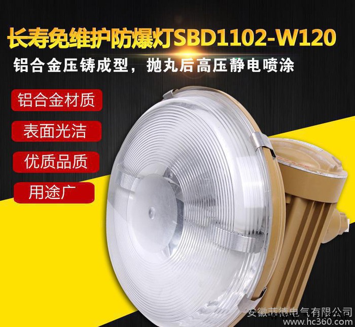 长寿免维护防爆灯 SBD1102-W120节能防爆无极灯 低耗防爆低顶灯图2