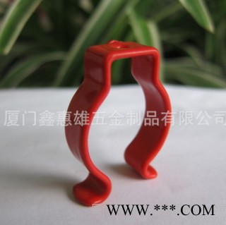 鑫惠雄TP03 吸顶灯环形灯管夹 不锈钢浸塑片弹簧 支架 T8卡扣 厂家定做图2