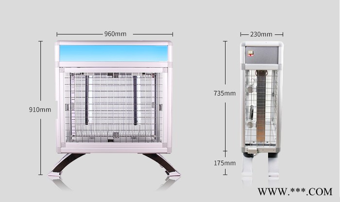 市政园林小区大型灭蚊器 箱体式两根灯管灭蚊灯图3