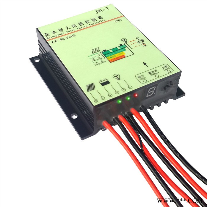 供应金仕盾JWL-T-10A/12V太阳能路灯控制器/双时段控制器