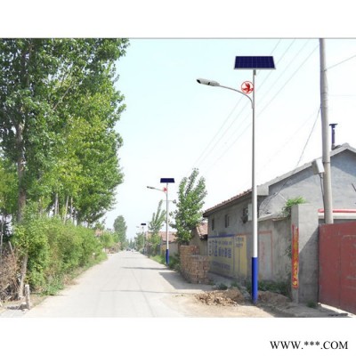 LED户外防水太阳能路灯泛光灯庭院灯新农村建设广告招牌投光灯60W