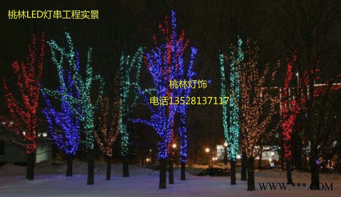 桃林LED灯串LED树灯10米100灯串灯树发光树梦幻灯光节彩灯芦苇灯闪灯喜庆新年圣诞灯装饰灯节日串灯满天星霓虹灯防水图4