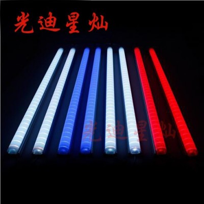 铝材LED护栏管DMX512RGBW七彩外控单色内控数码管轮线条霓虹灯