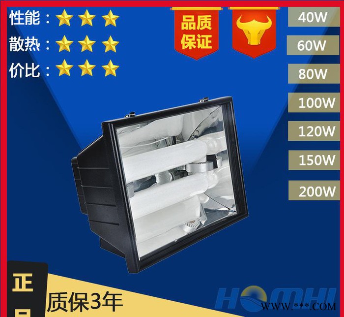 直销200W无极灯投光大功率可调角度防水投射防眩光节能泛光灯图1