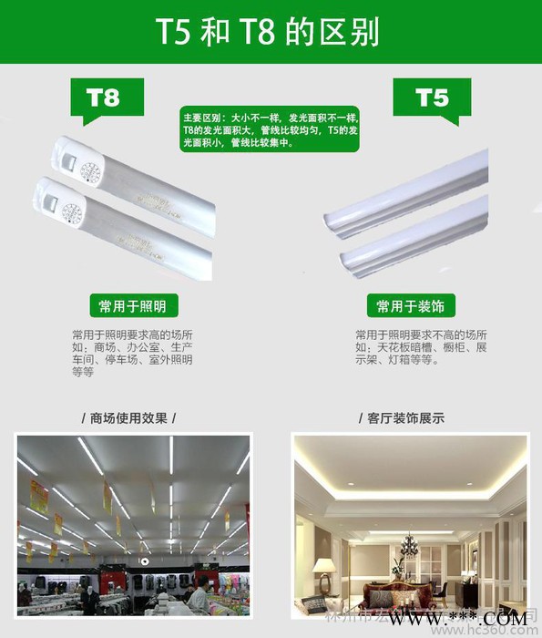 林州宏创HCDG-T5LED灯管，商场装饰用日光灯，可串联灯管 LED灯管