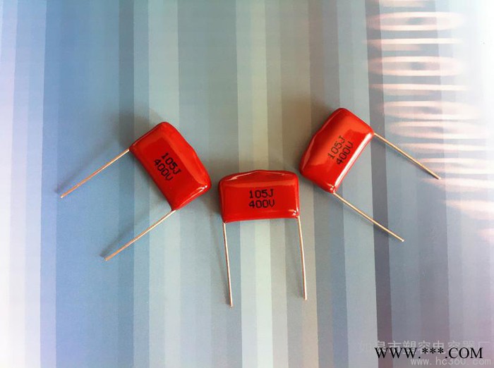 供应彩灯控制器专用金属化聚酯膜电容器CL21 105J400V P=20图3