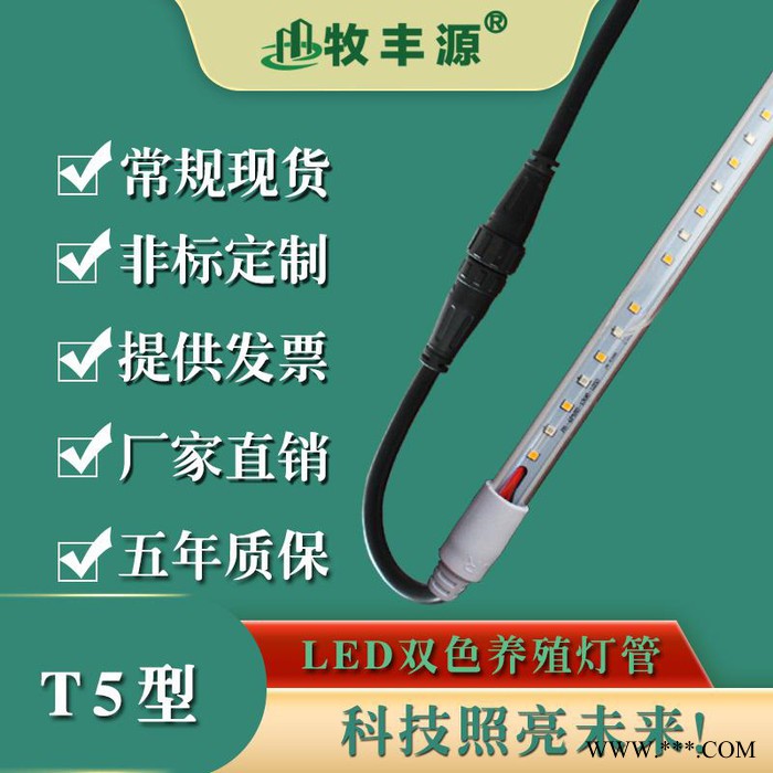 晶瑞照明T5家禽灯养鸡灯管养鸭灯管养猪灯管养殖LED灯管黄蓝切换灯管T5LED黄光蓝光切换双色灯管图4