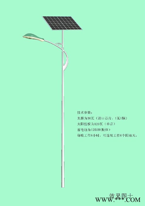 扬州路灯厂家专业生产6米96WLED太阳能路灯led灯控制器图4