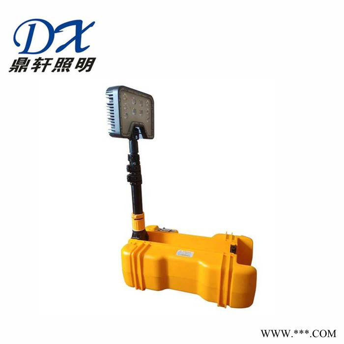 鼎轩照明SD6102A升降移动工作灯35W充电式应急泛光灯红蓝信号灯图1