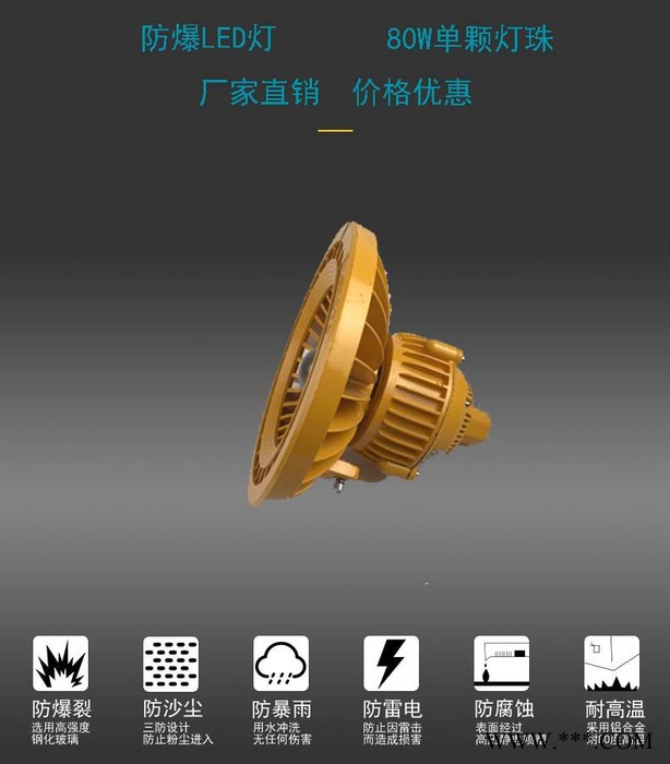 中沈防爆BAD97 防爆LED灯BAD97-60W 防爆投光灯防爆泛光灯图4