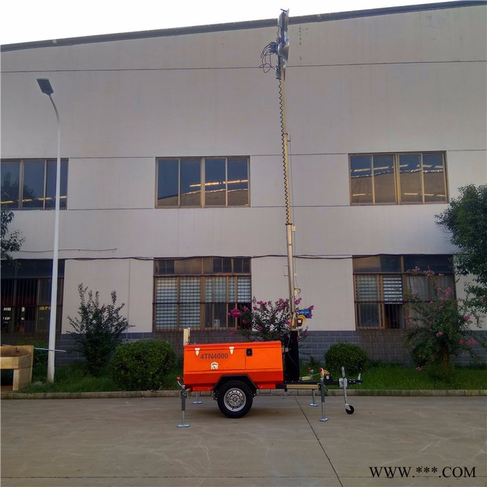 云南工程照明车手推式升降泛光灯全方位投射灯塔消防应急照明车      应急照明车图1