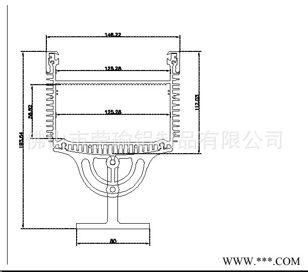 LED洗墙灯外壳DMX灯具外壳投光灯外壳4排灯珠外壳防水结构灯具外图3