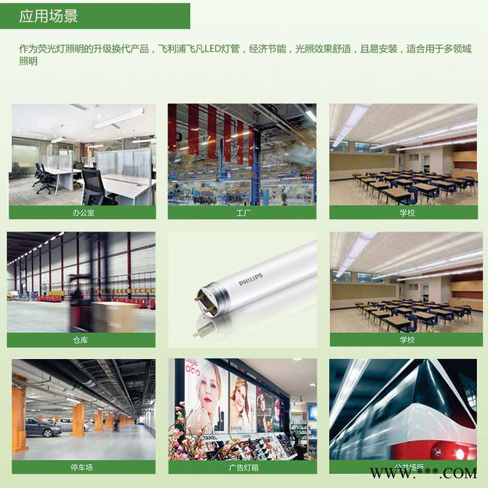 供应0.6米LED-T8 无频闪日光灯管配工业专用电源可抗浪涌2500V 质保三年 工业LED灯管图6
