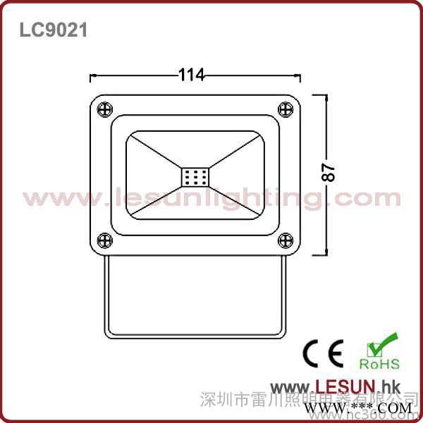 供应LED投光灯10W泛光灯，建筑物照明投光灯，隧道照明泛光灯，广告牌照明投光灯图2