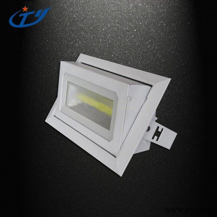 方形防水 COB旋转投光灯 LED告灯 户外灯 泛光灯 路灯40W图1