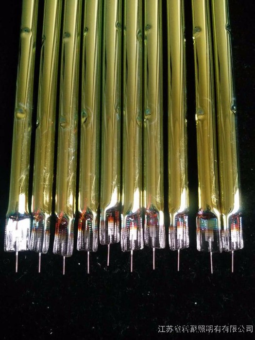 半镀金加热管 红外线灯管 镀金灯管 卤素加热管管 石英发热管 **，可定制 卤素IR镀金灯管图3