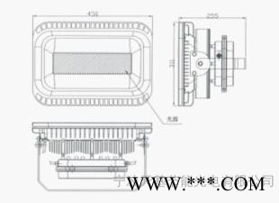 100W LED平面光源投光灯，100W泛光灯，100W投光灯图3