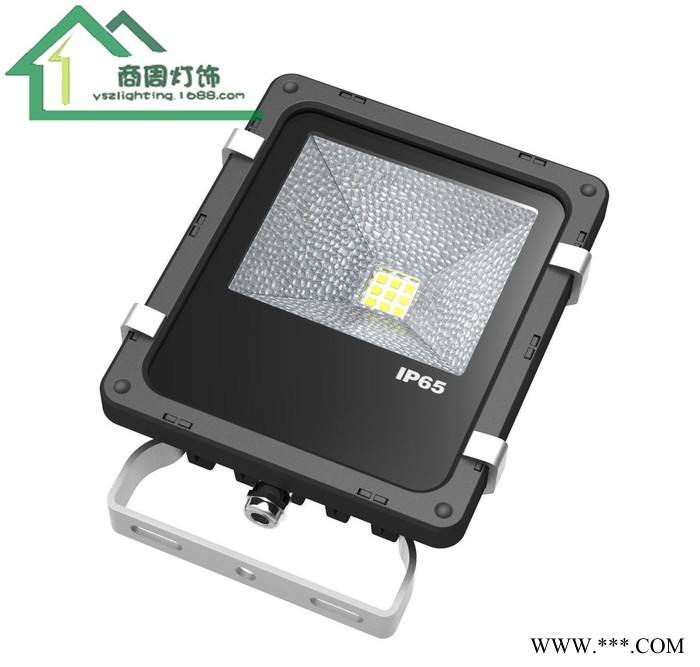 直销10W户外LED集成COB贴片投光灯超频三泛光灯户外工程图1