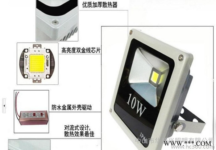 工程超薄投光灯100w 高亮集成款IP66泛光灯 出口过认证图3