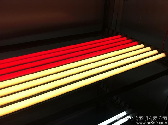 供应全海T8-1.2-18W粉色LED灯管图1