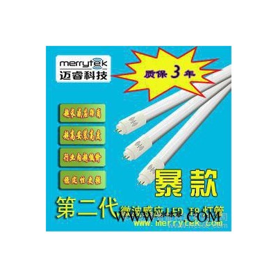 供应Merrytek微波雷达感应T8 LED灯管