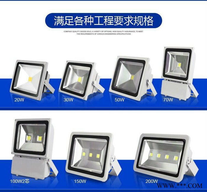 亿元照明LED投光灯LED泛光灯户外亮化灯具50W